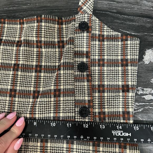 Forever 21 Dress Medium Academia Preppy Bodycon Gingham Plaid Short School Girl - Picture 7 of 9